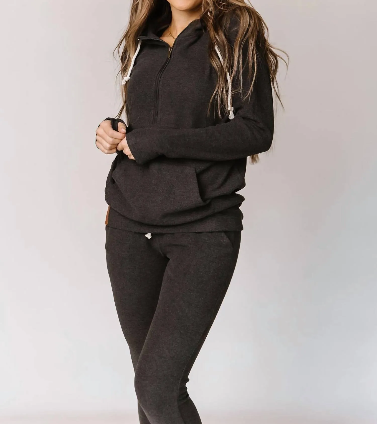 Performance Fleece Half-Zip Sweatshirt In Stone