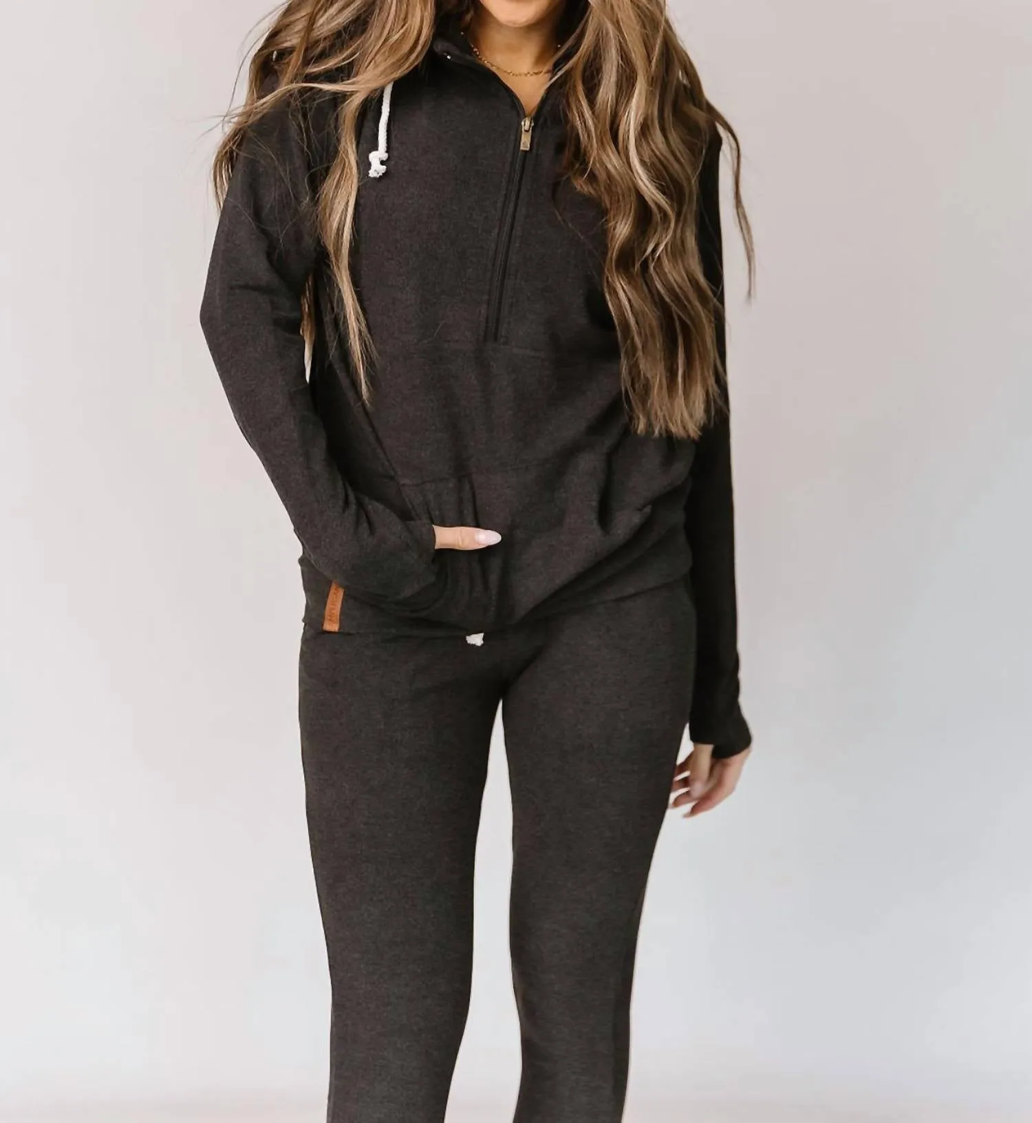 Performance Fleece Half-Zip Sweatshirt In Stone