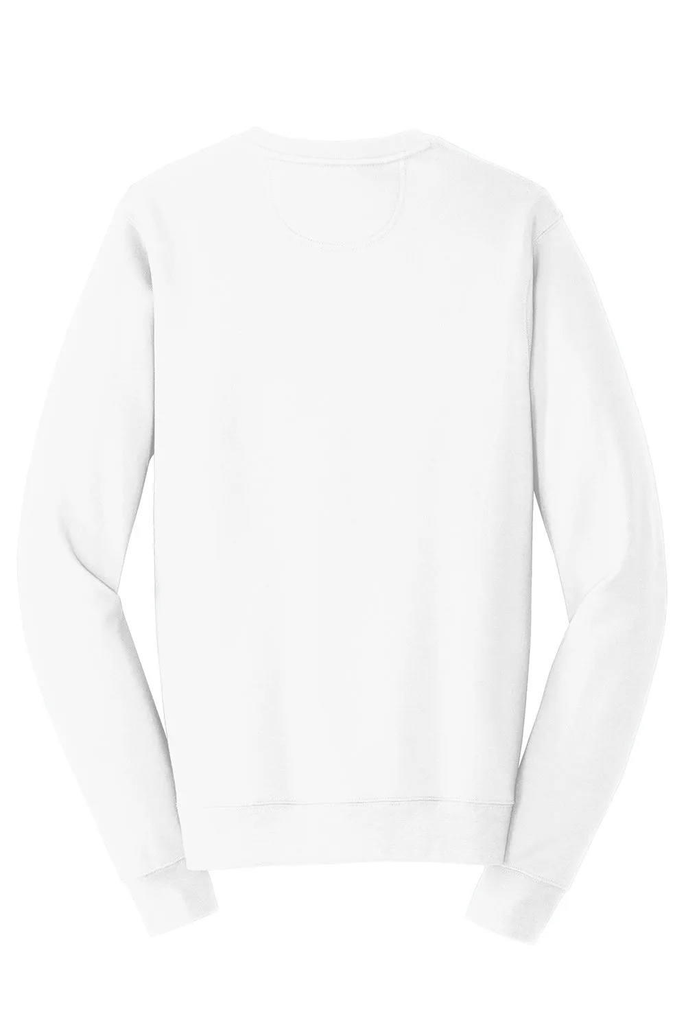 Port & Company Mens Fan Favorite Fleece Crewneck Sweatshirt - White