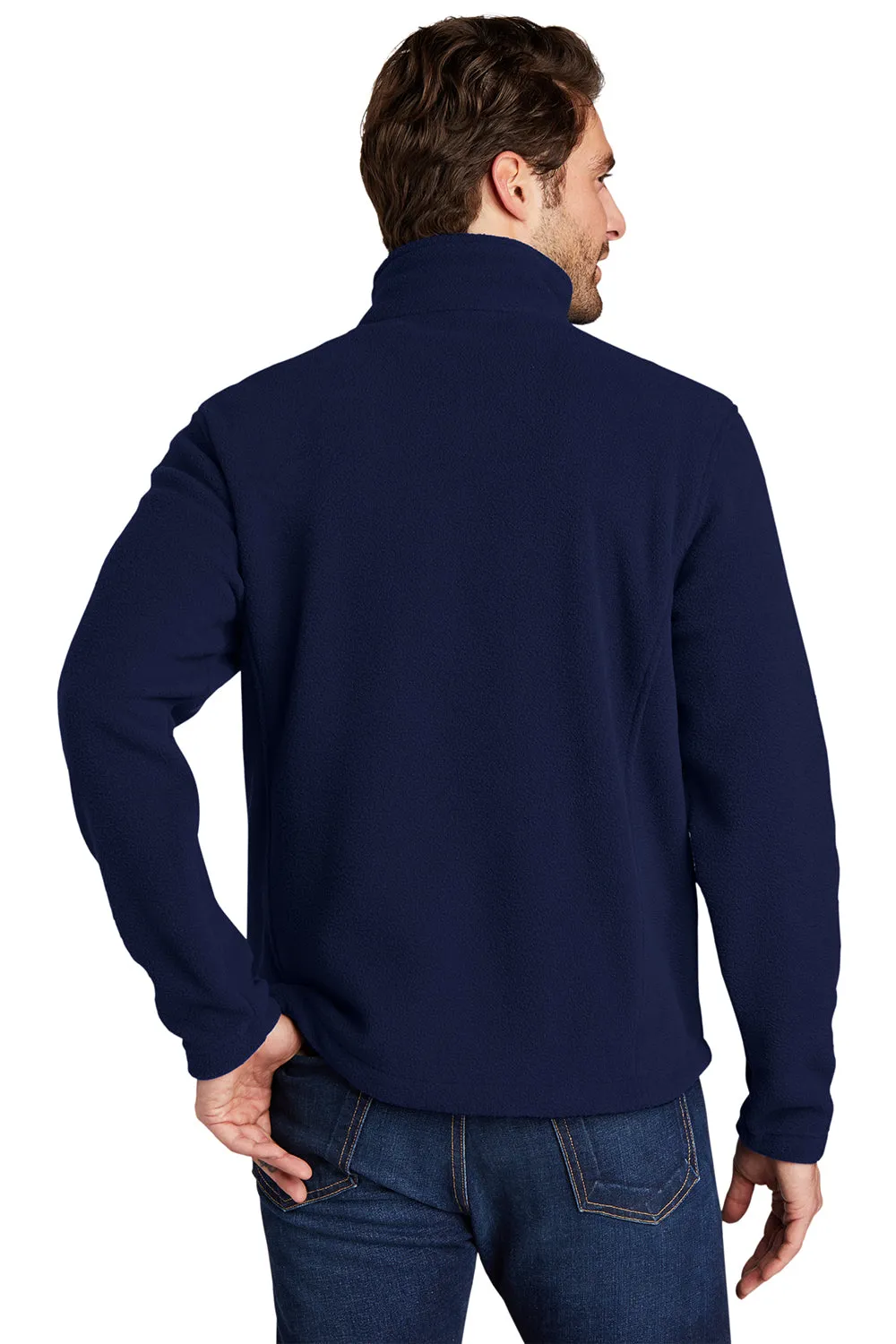 Port Authority Mens Fleece 1/4 Zip Sweatshirt - True Navy Blue