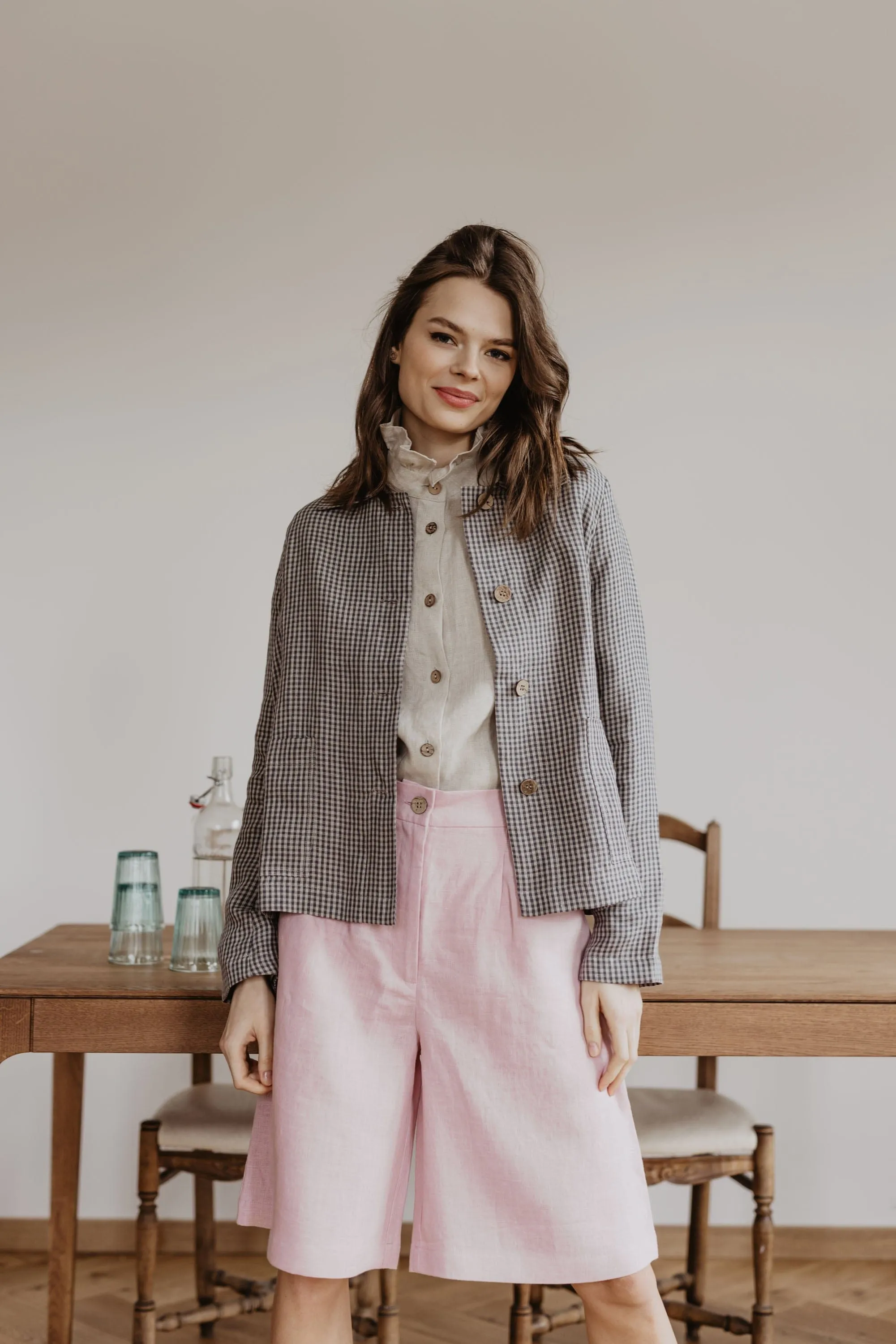 Preila Women's Linen Jacket | Multiple Colours
