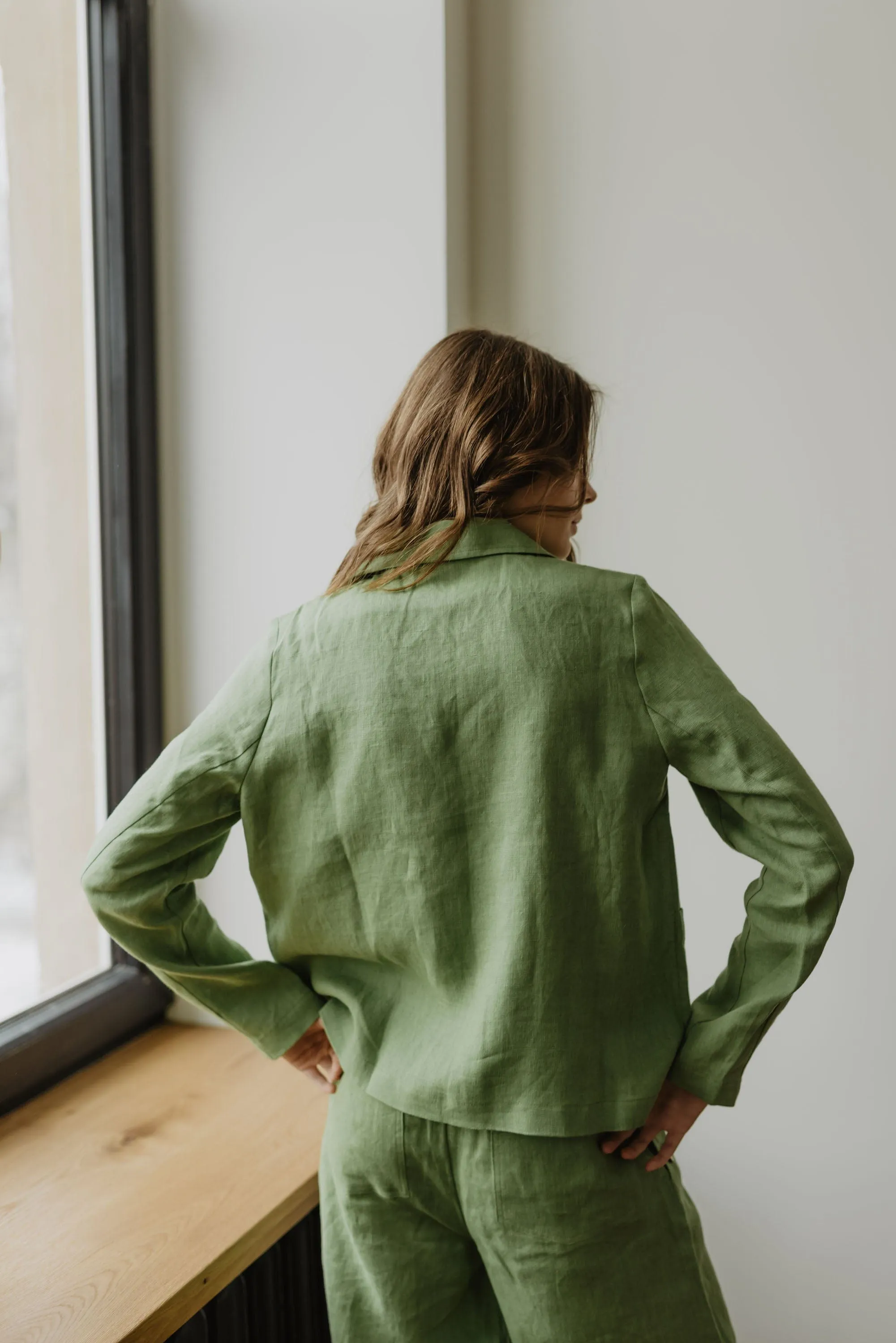 Preila Women's Linen Jacket | Multiple Colours