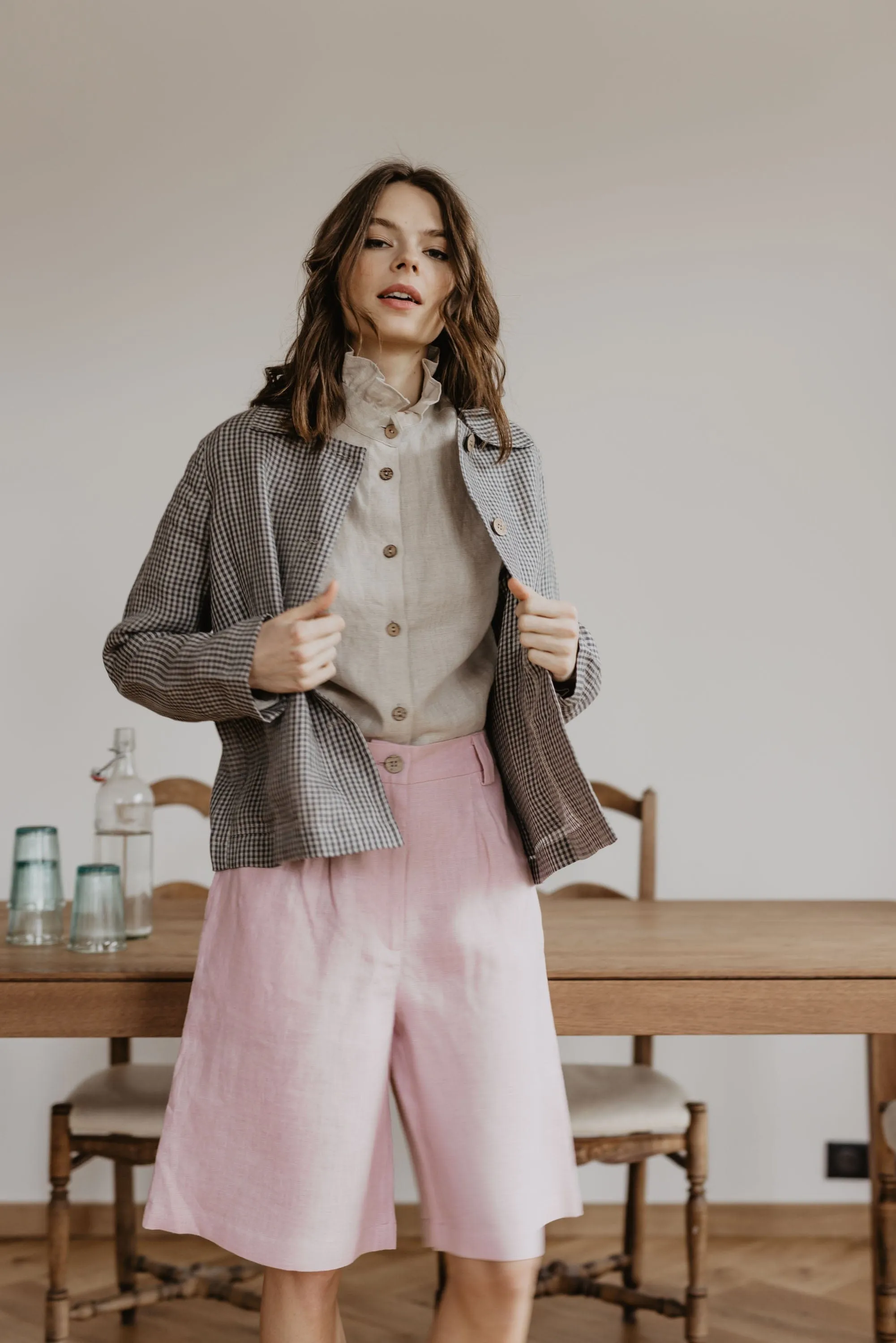 Preila Women's Linen Jacket | Multiple Colours