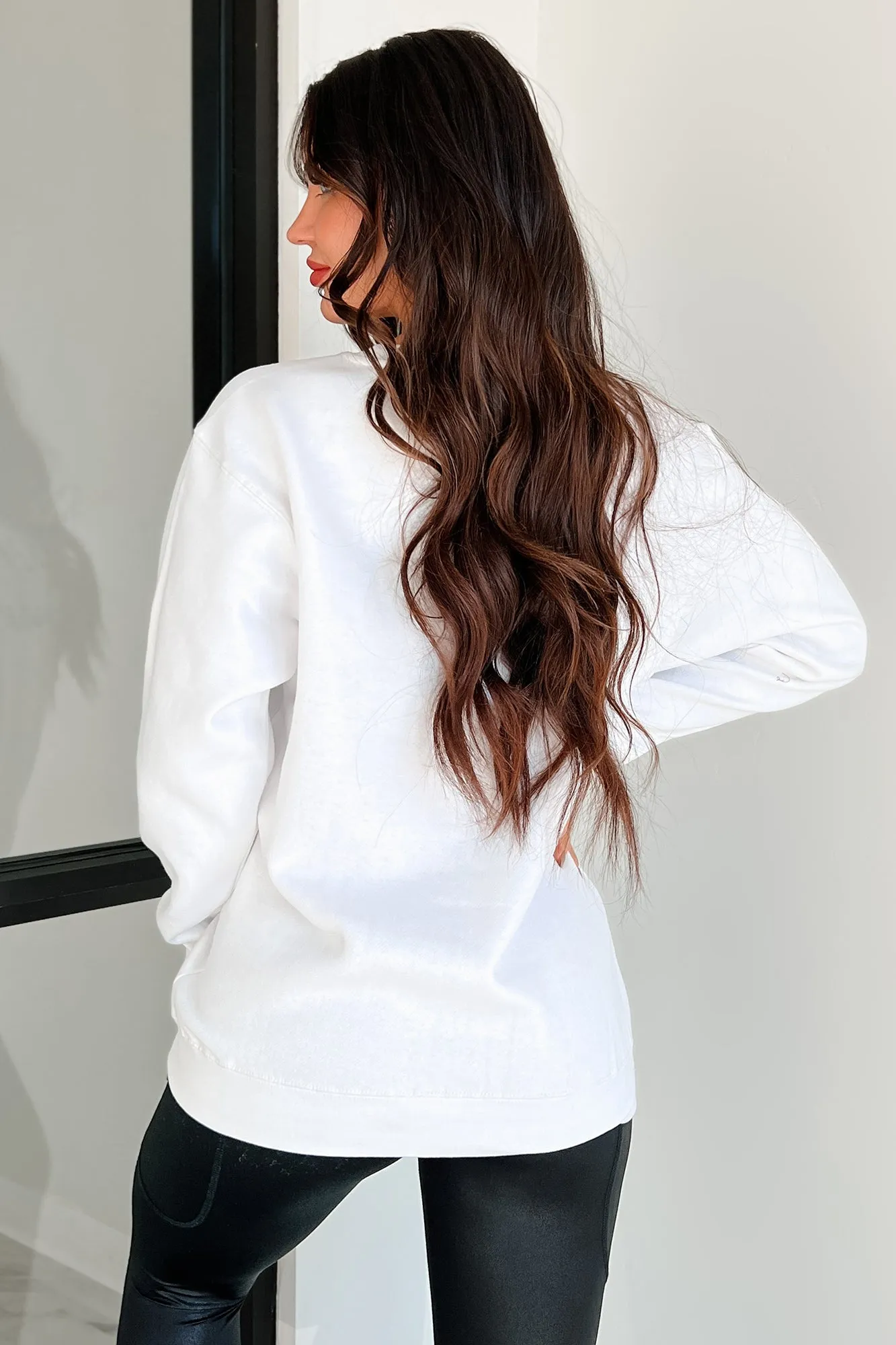 "Airplane Mode" Graphic Sweatshirt (White)