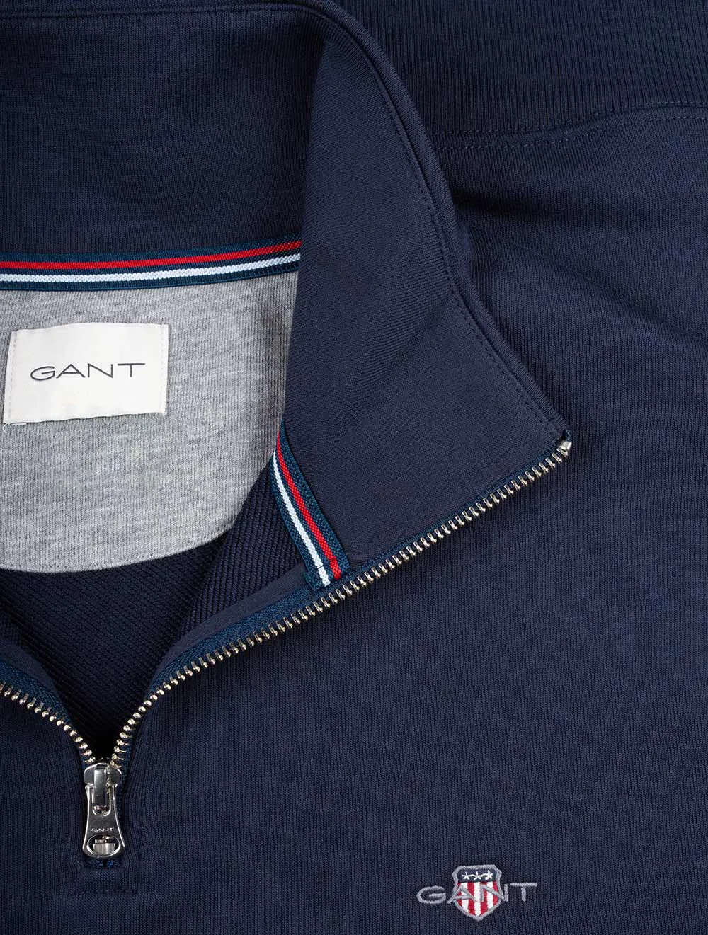 Regular Fit Shield Half Zip Sweat Evening Blue