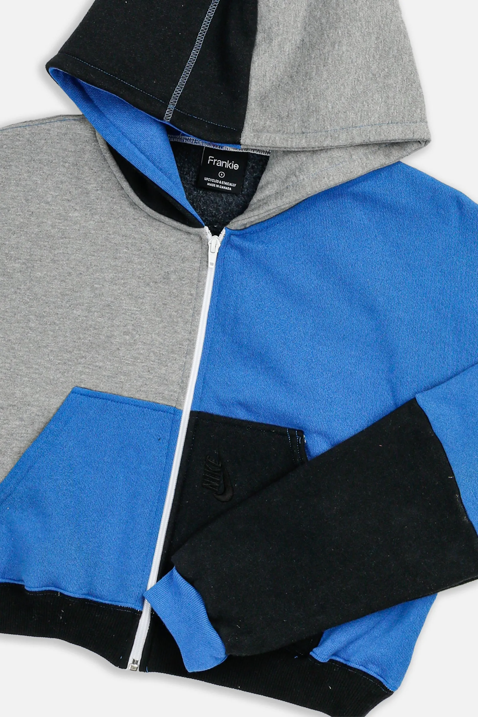 Rework Nike Crop Zip Hoodie - S