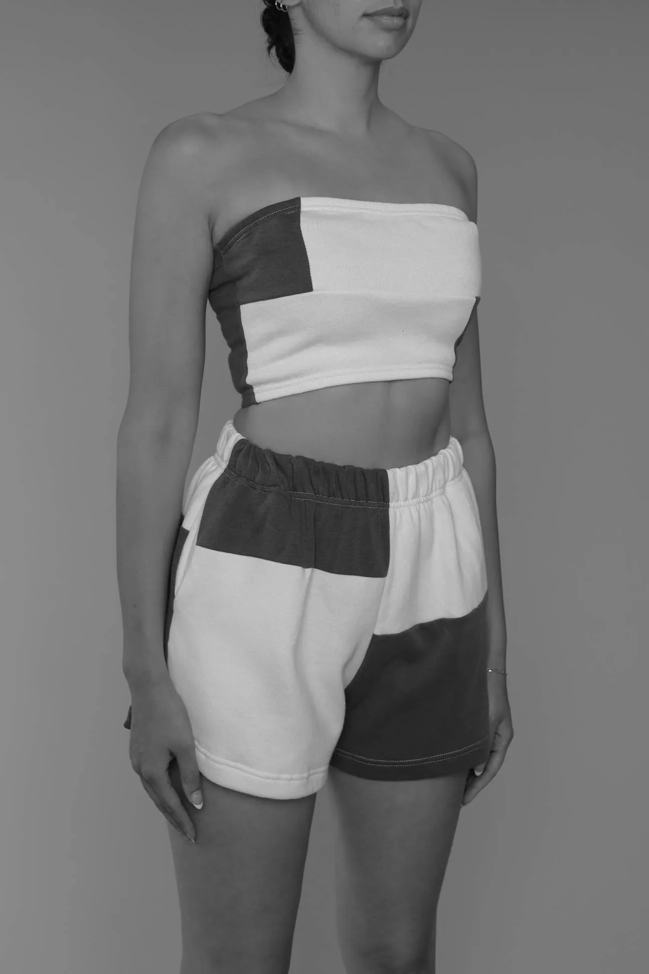 Rework Nike Patchwork Sweatshorts Set - XS