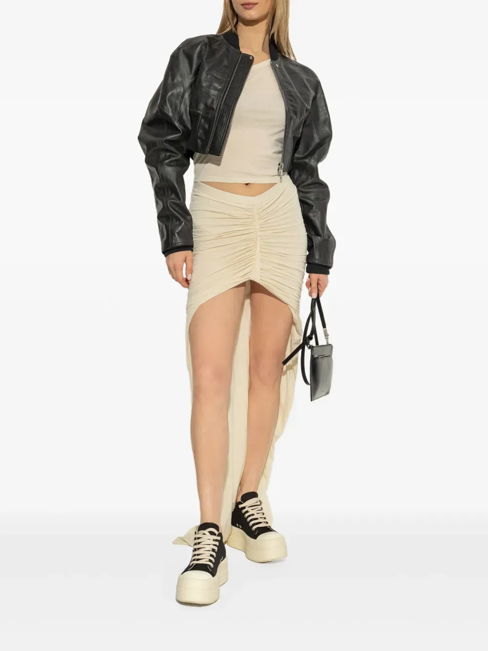 RICK OWENS DRKSHDW - Women Denim Double Bumper Low Sneakers Shoes_rick-owens-drksh
