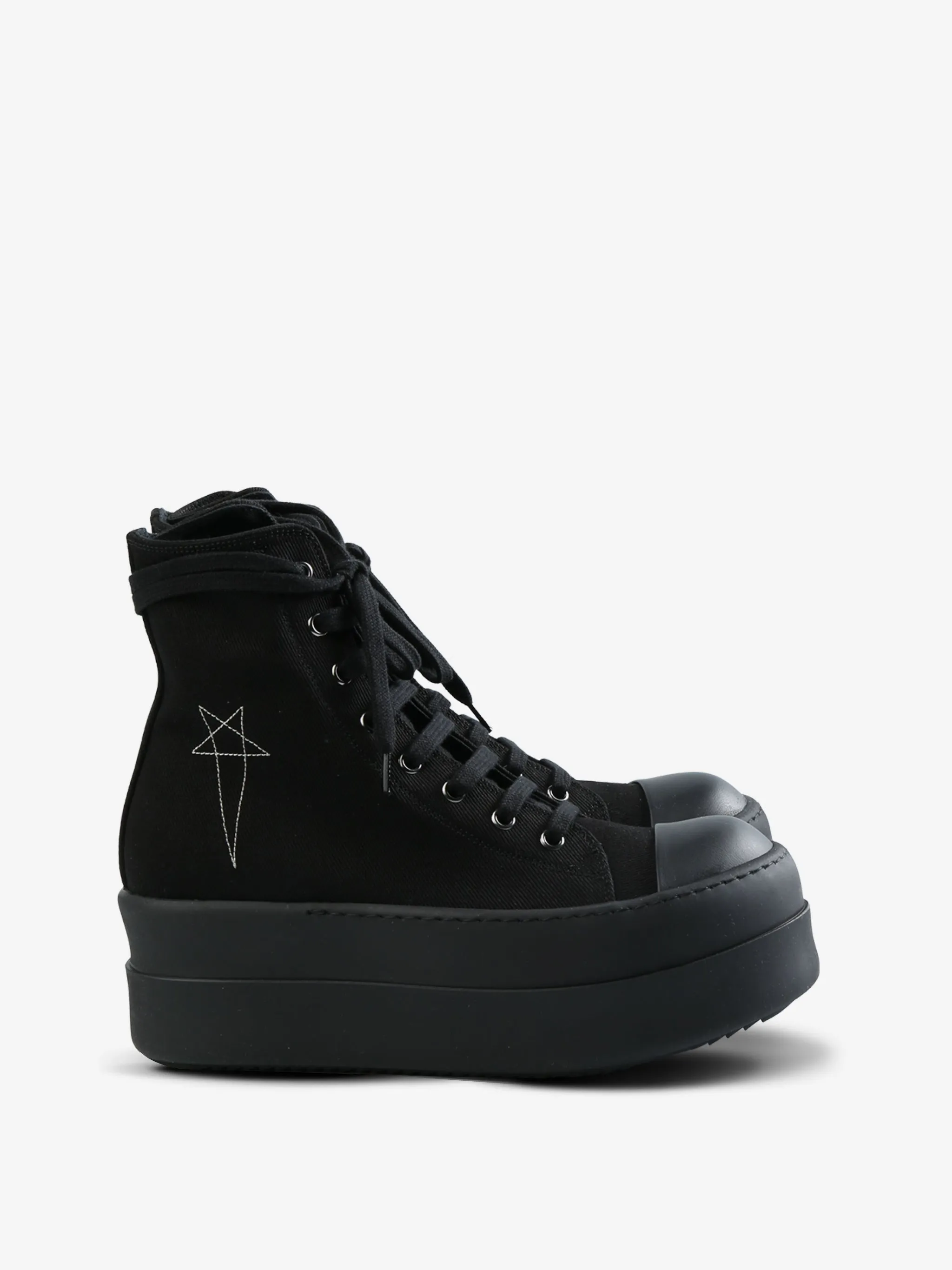 RICK OWENS DRKSHDW - Women Denim Double Bumper Sneakers Shoes_rick-owens-drksh