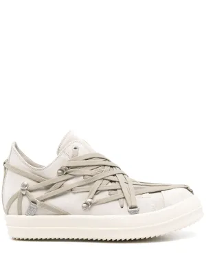 RICK OWENS - Men Scarpe In Pelle - Megalaced Low Sneaks Shoes_rick-owens
