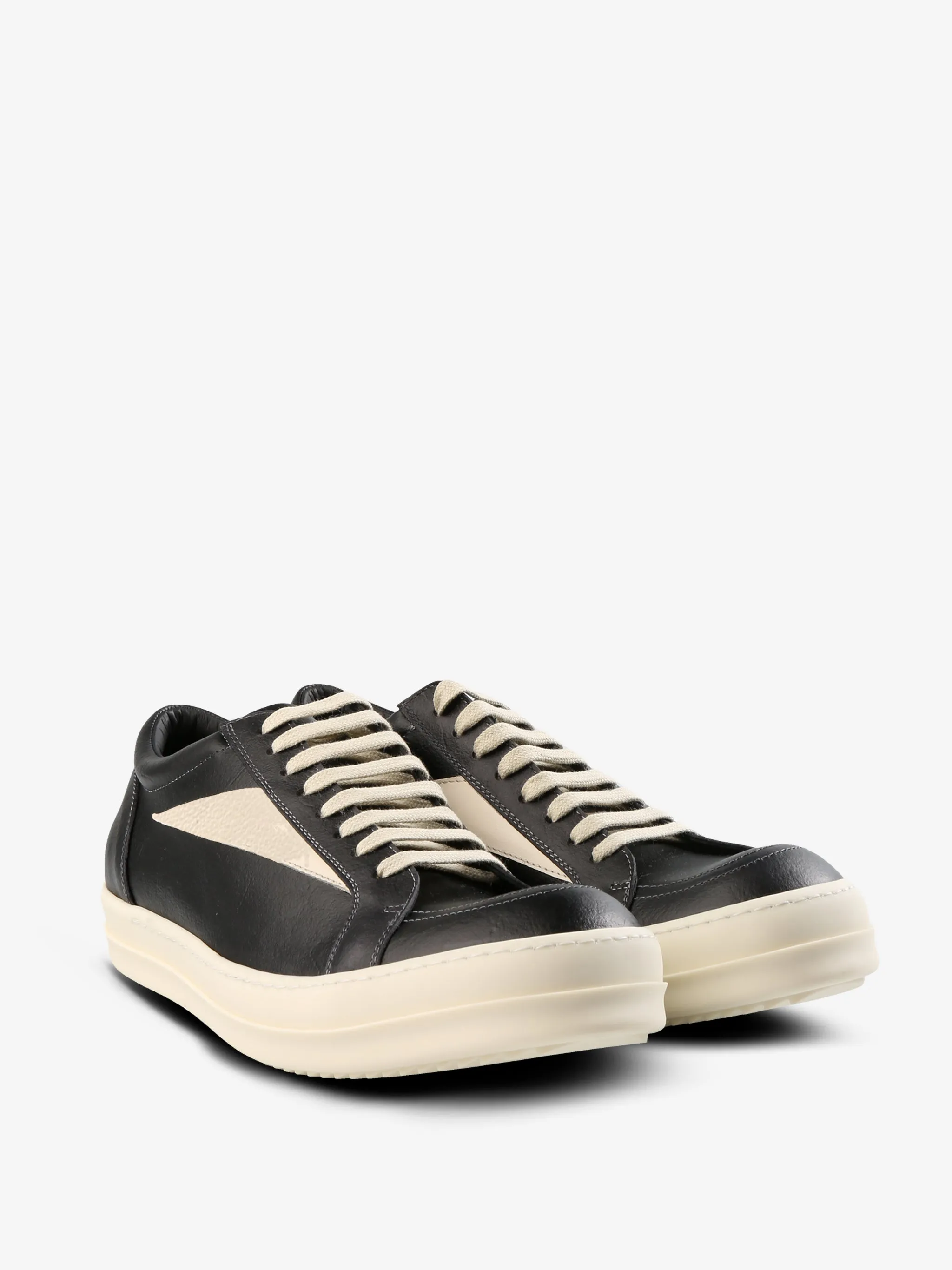 RICK OWENS - Men Vintage Leather Sneaker Shoes_rick-owens