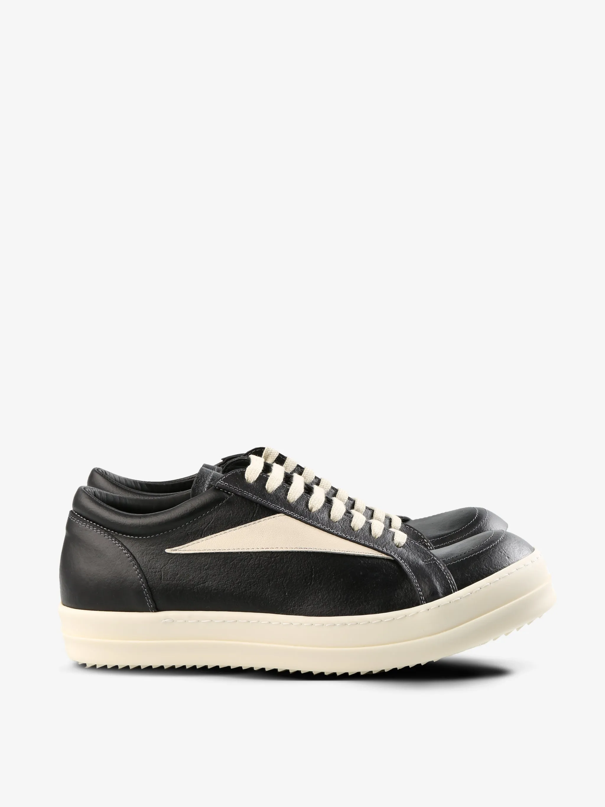 RICK OWENS - Men Vintage Leather Sneaker Shoes_rick-owens
