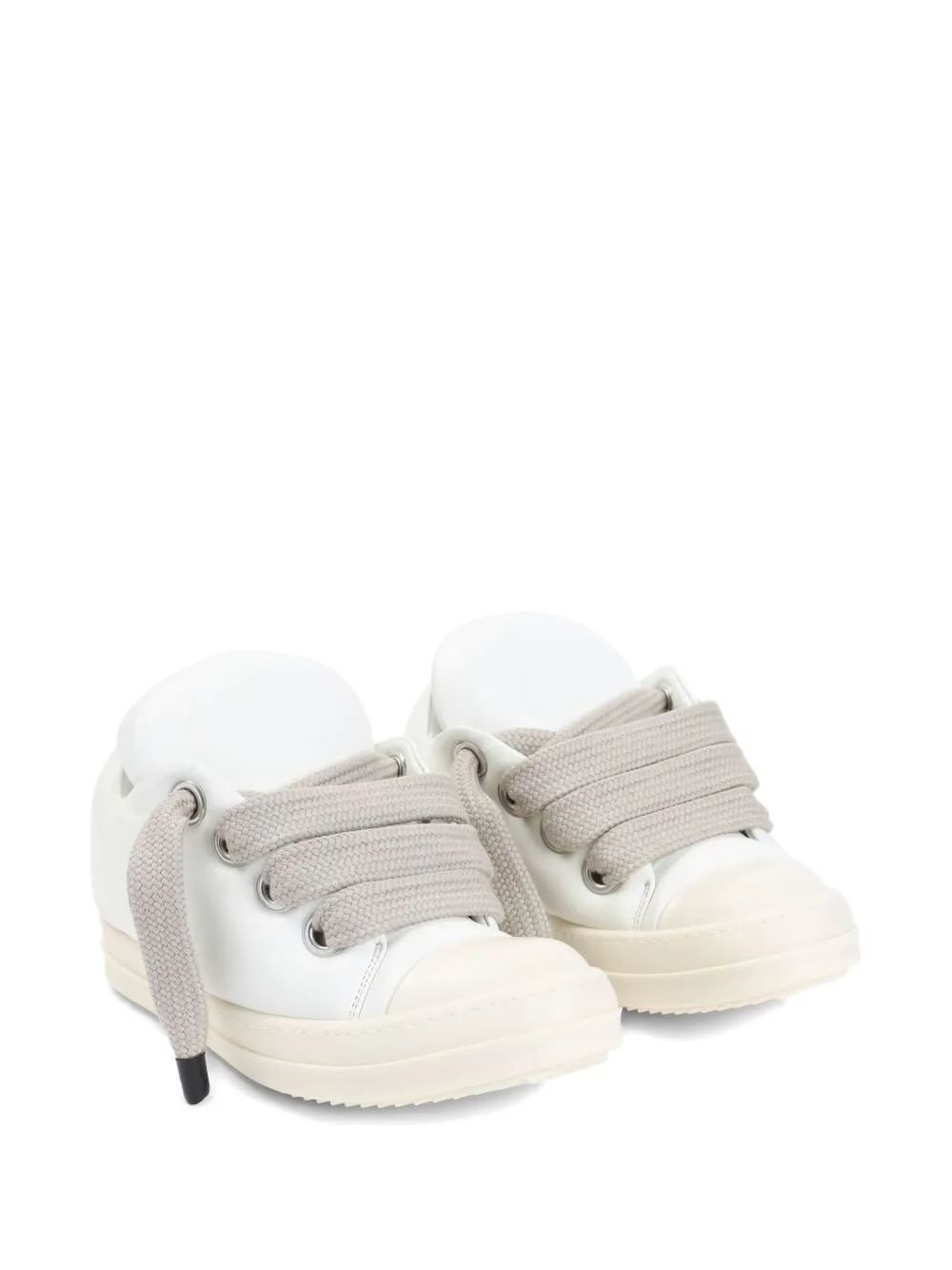 RICK OWENS - Women Leather Jumbolace Low Sneaks Shoes_rick-owens
