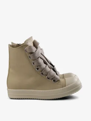 RICK OWENS - Women Leather Jumbolaced Sneakers Shoes_rick-owens