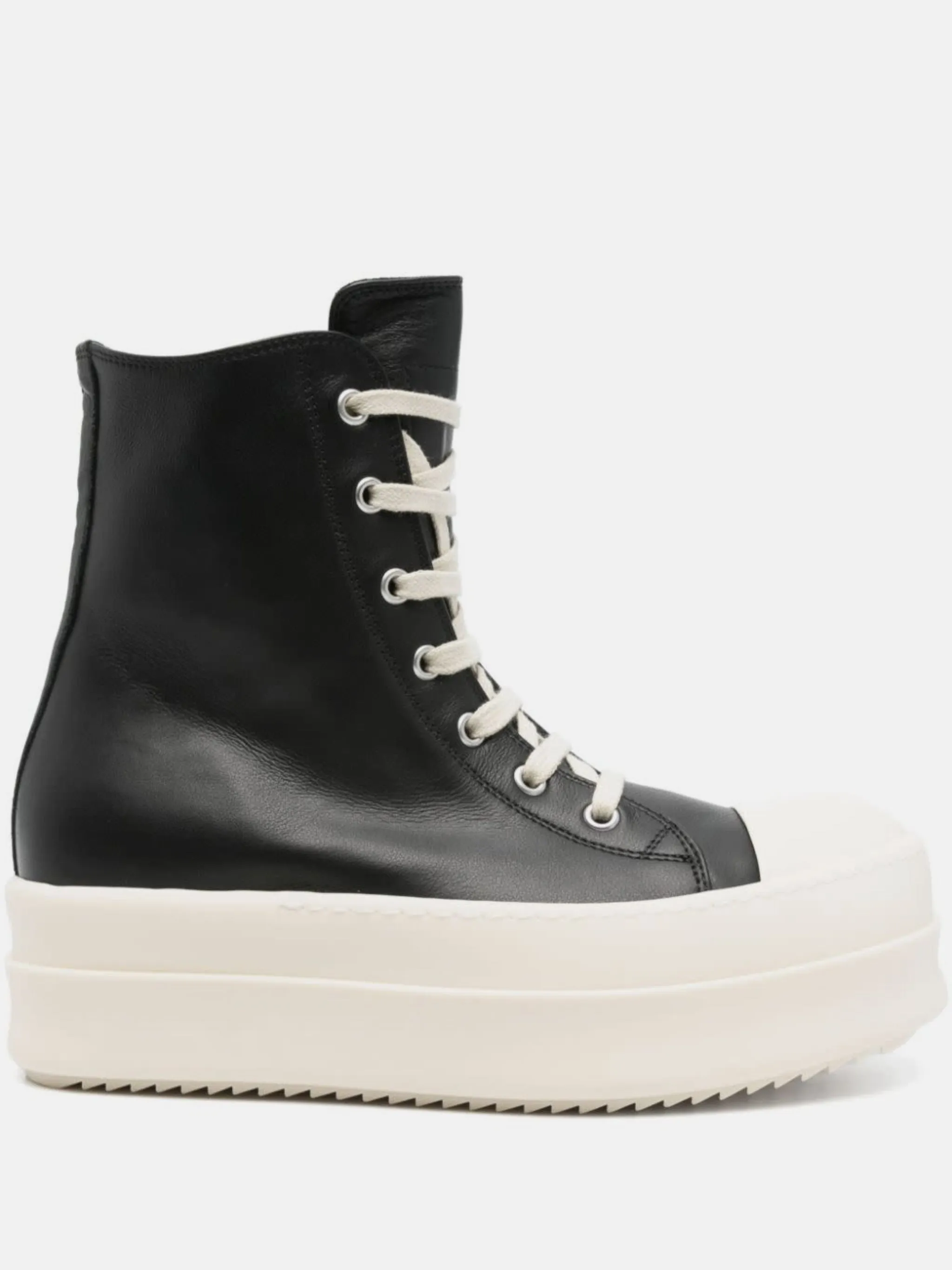 RICK OWENS - Women Leather Mega Bumper Sneaks Shoes_rick-owens