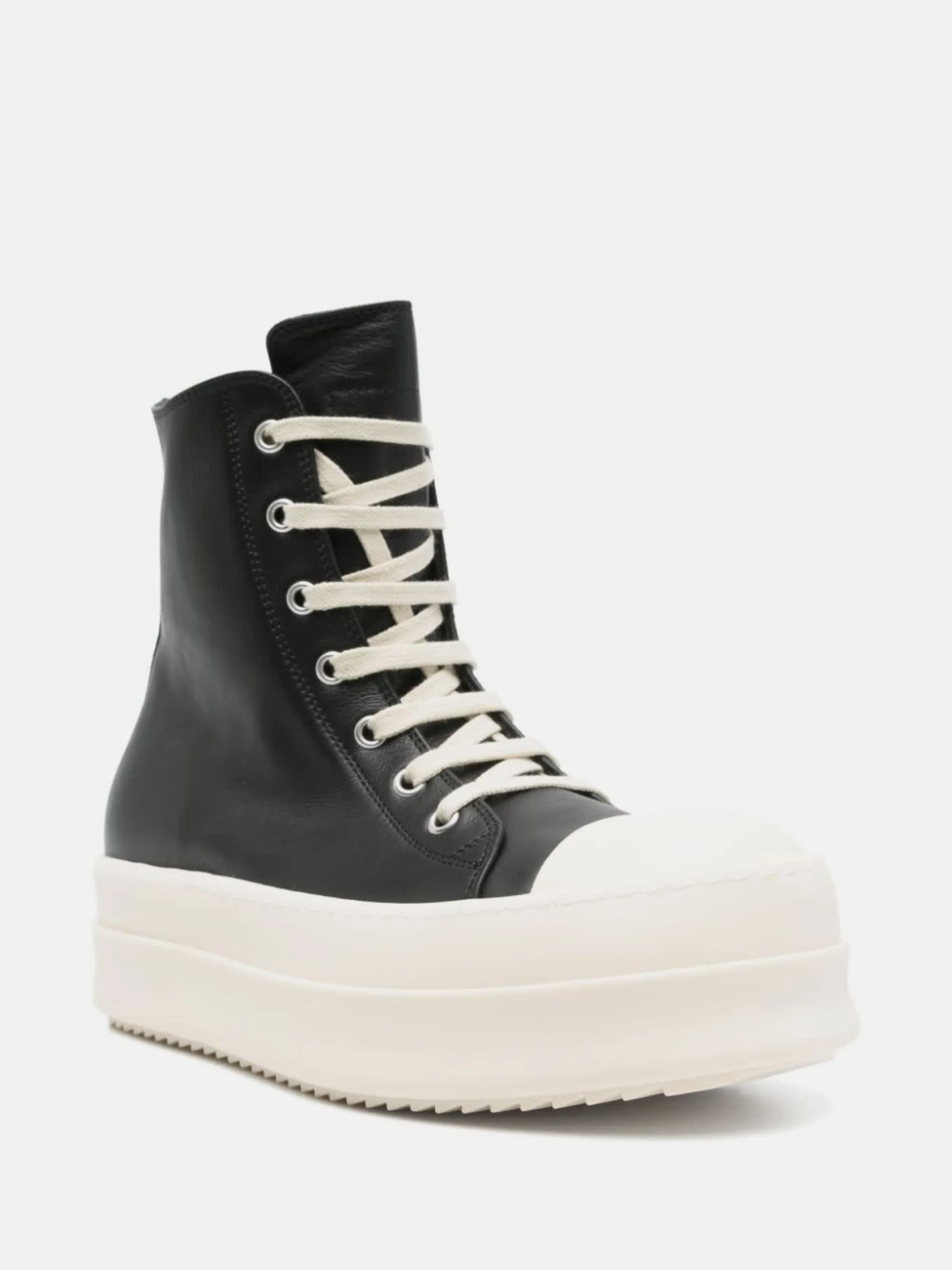 RICK OWENS - Women Leather Mega Bumper Sneaks Shoes_rick-owens