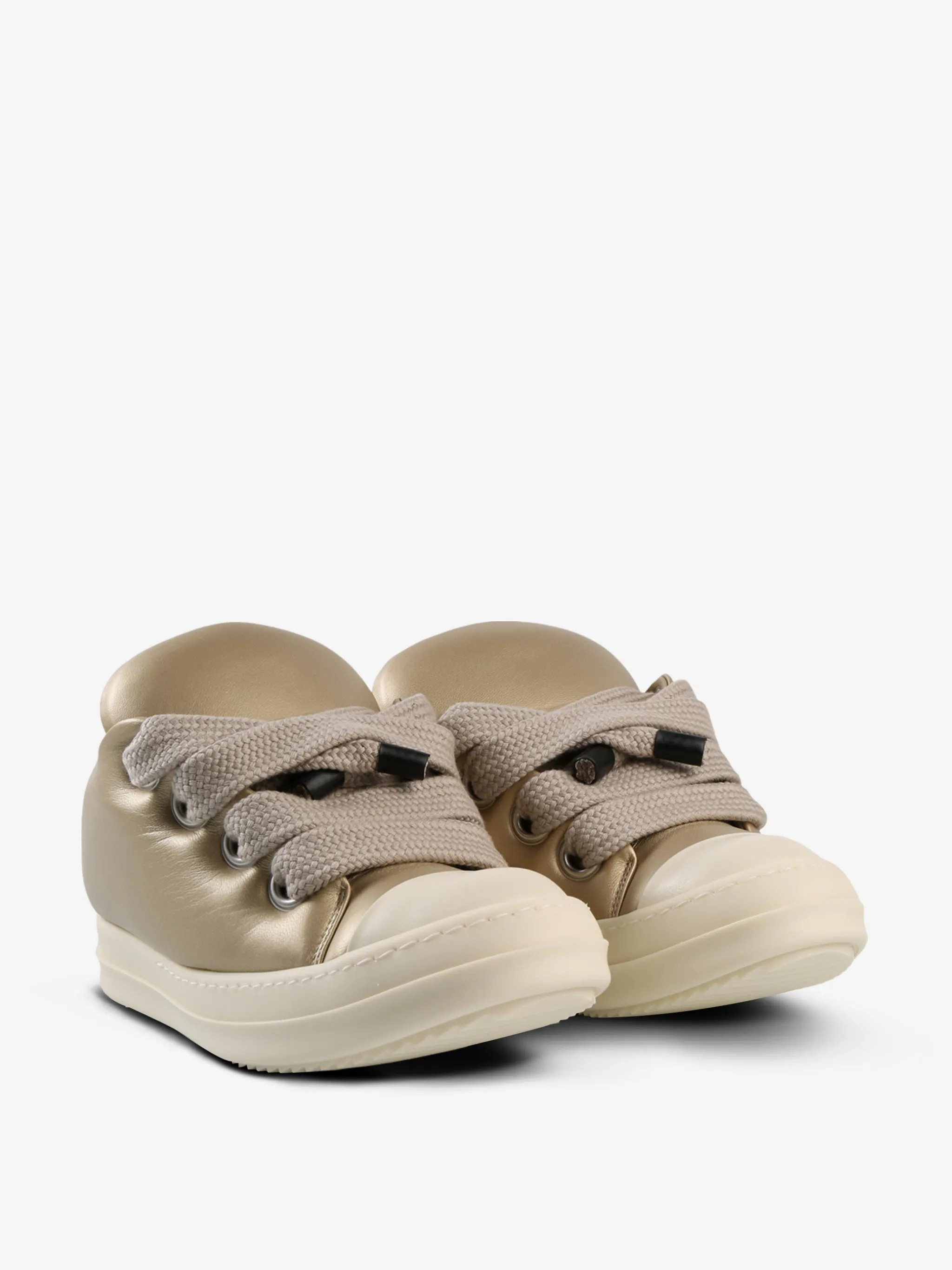 RICK OWENS - Women Metallic Jumbolace Low Sneaks Shoes_rick-owens