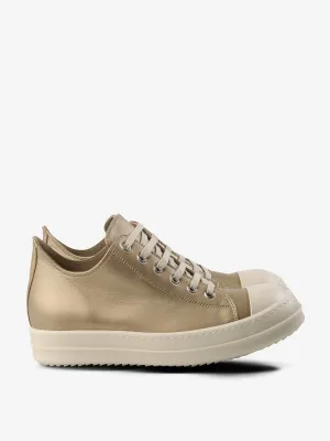 RICK OWENS - Women Metallic Low Sneaks Shoes_rick-owens
