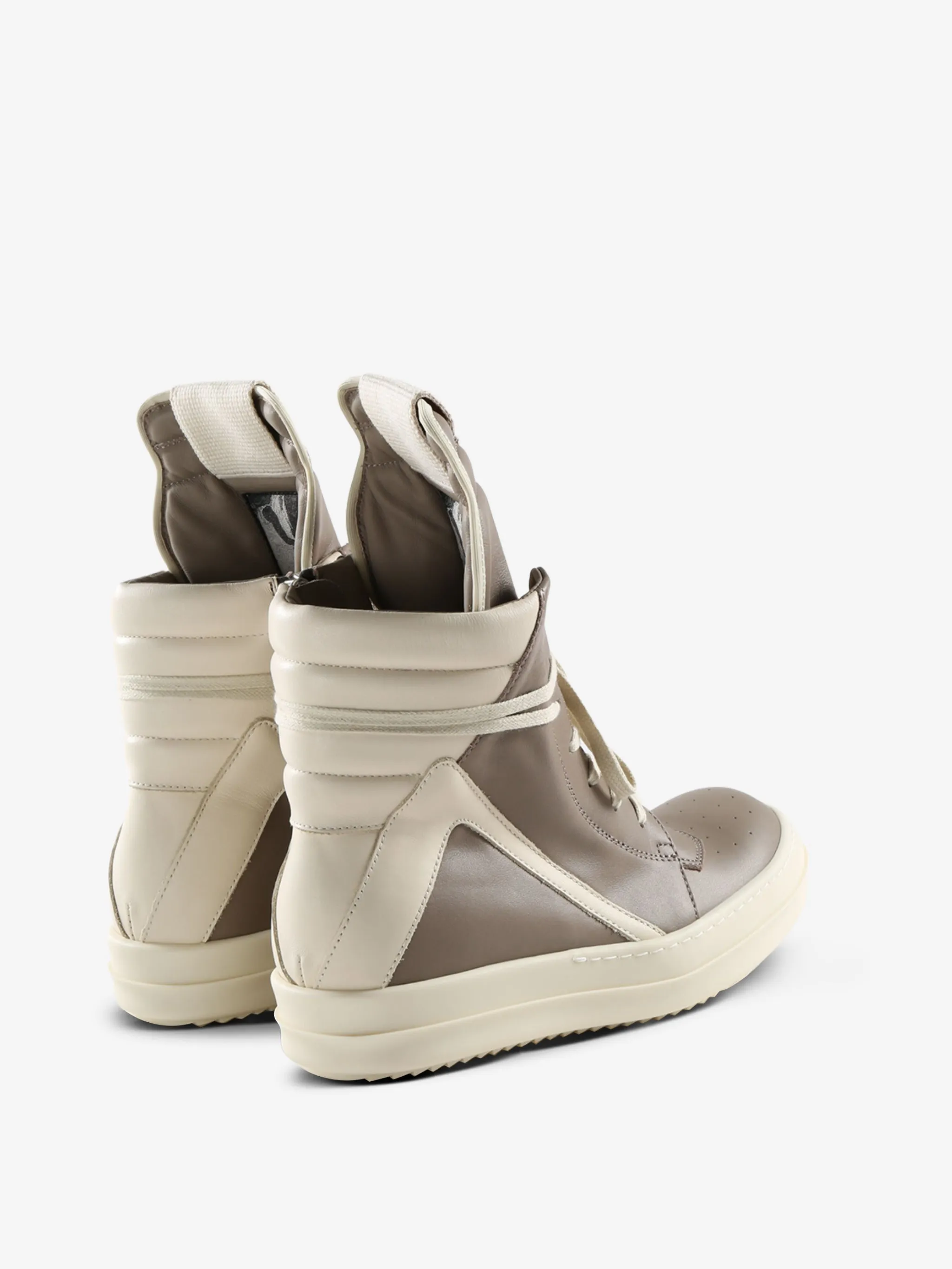 RICK OWENS - Women Scarpe In Pelle Geobasket Sneakers Shoes_rick-owens
