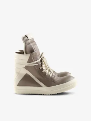 RICK OWENS - Women Scarpe In Pelle Geobasket Sneakers Shoes_rick-owens