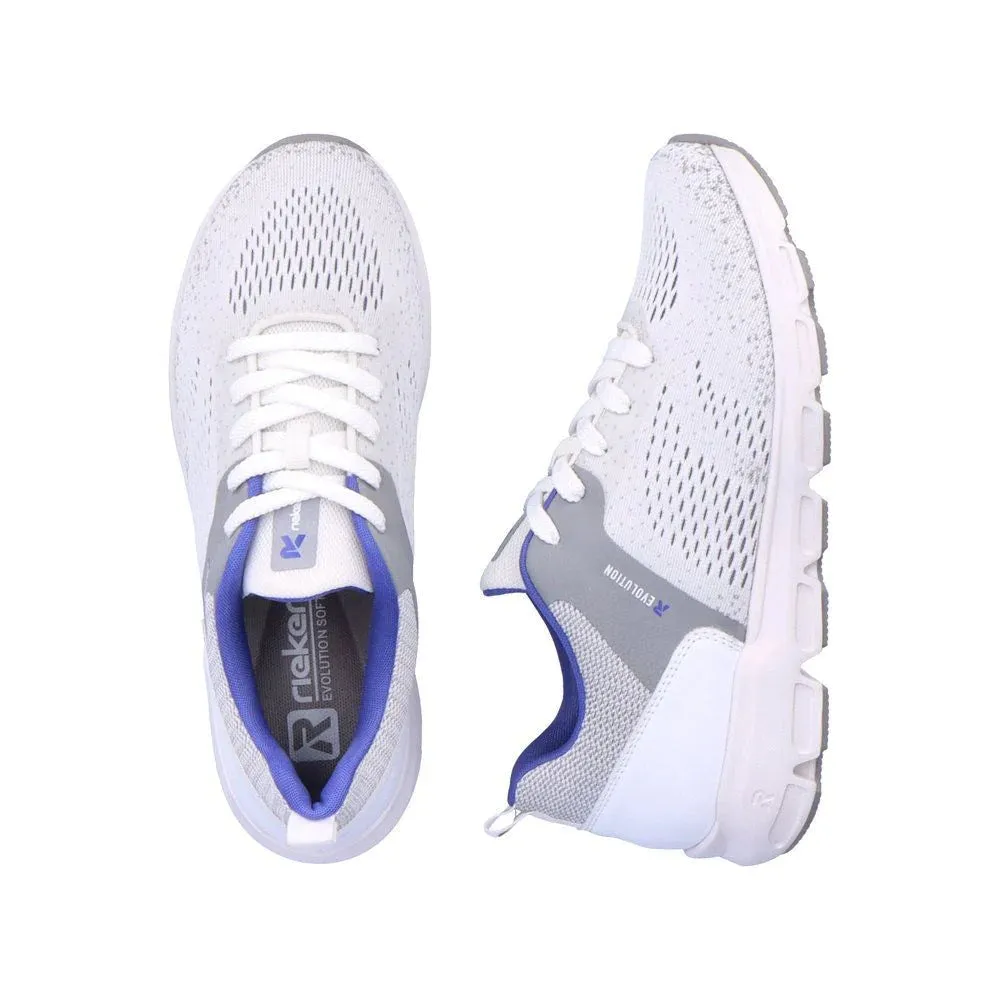 Rieker Shoes 40410-80 weiss-quartz/clear/beton