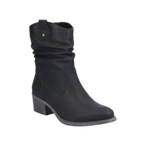 Rieker Shoes 73170-00 Ankle Heel Black