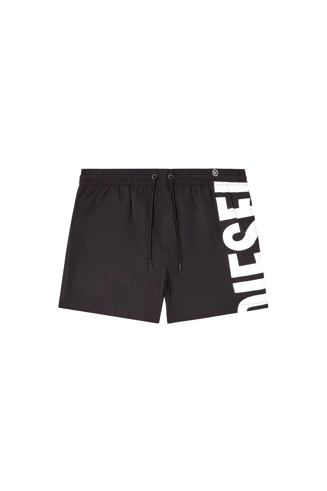 Rio-41-D-Core Mid-length swim shorts with maxi logo Black/White