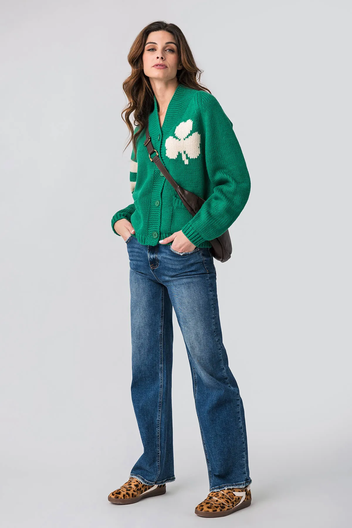 Risen Mila High Rise Full Length Straight Leg Jeans