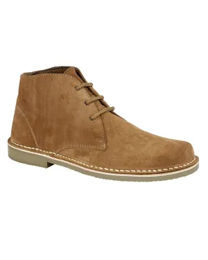 Roamers Mens 3 Eyelet Desert Boots Roamers Shoes