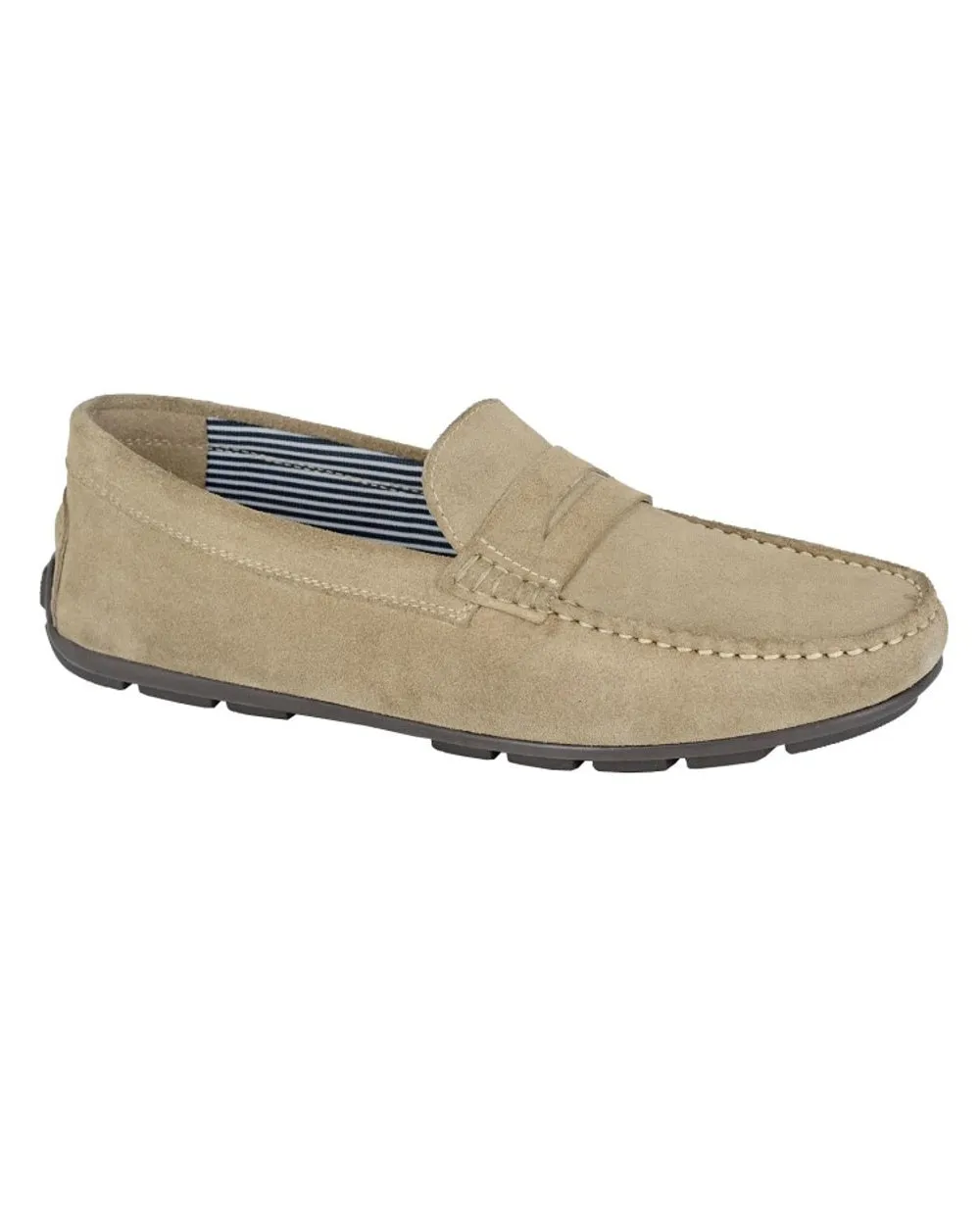 Roamers Mens Square Toe Saddle Loafer Roamers Shoes
