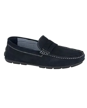 Roamers Mens Square Toe Saddle Loafer Roamers Shoes