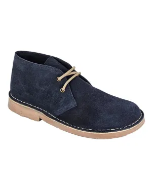 Roamers Round Toe Desert Boots Roamers Shoes