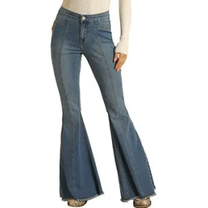 Rock & Roll Junior Fit High Rise Fashion Bell Flare Jeans