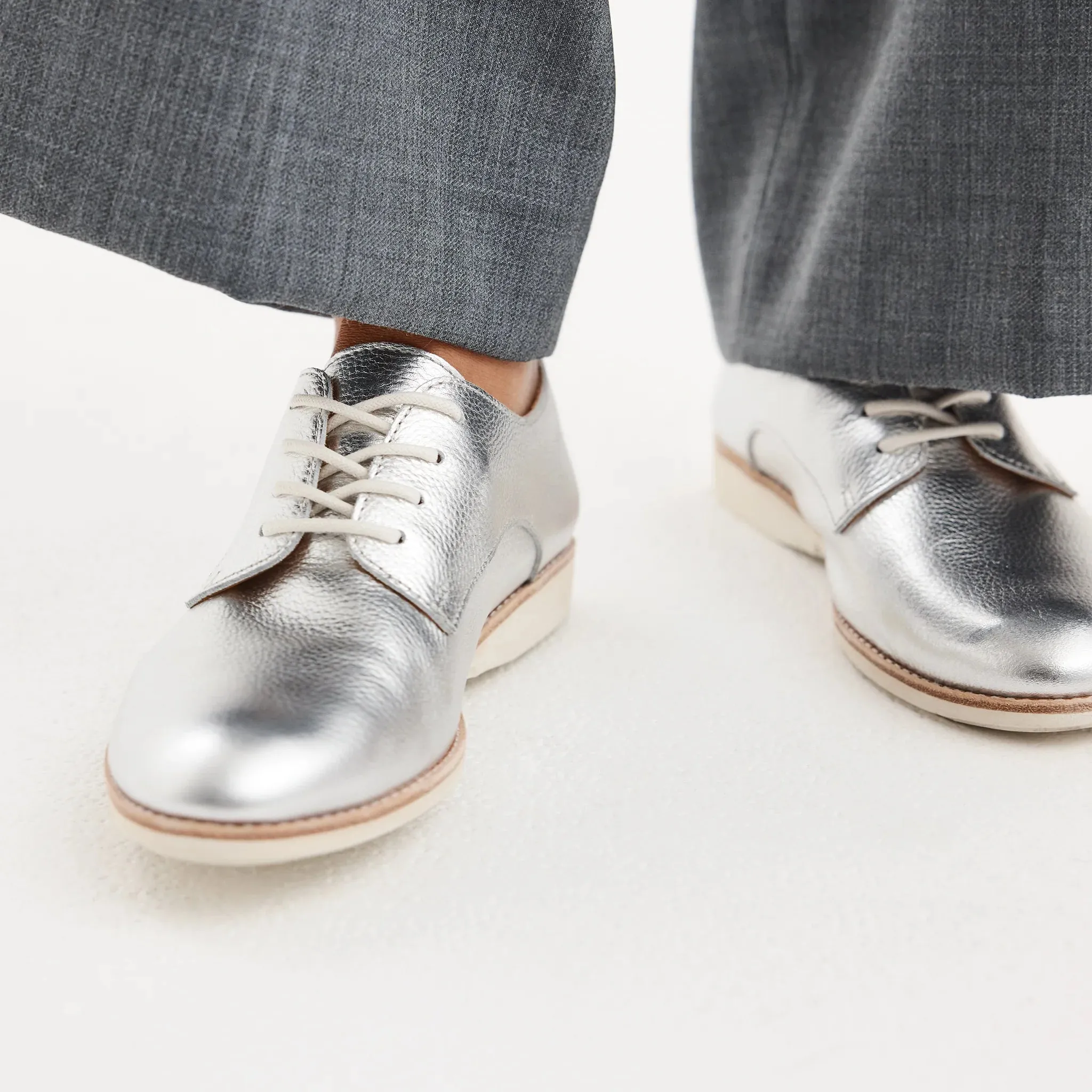 Rollie Derby Super Soft Silver Shoes_Rollie