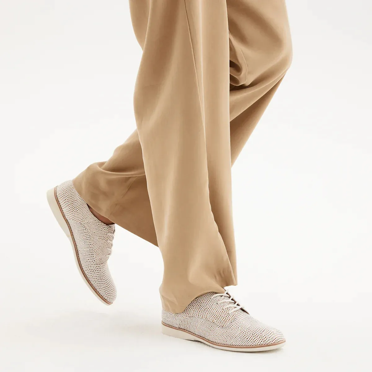 Rollie Derby Tan/White Snake Shoes_Rollie