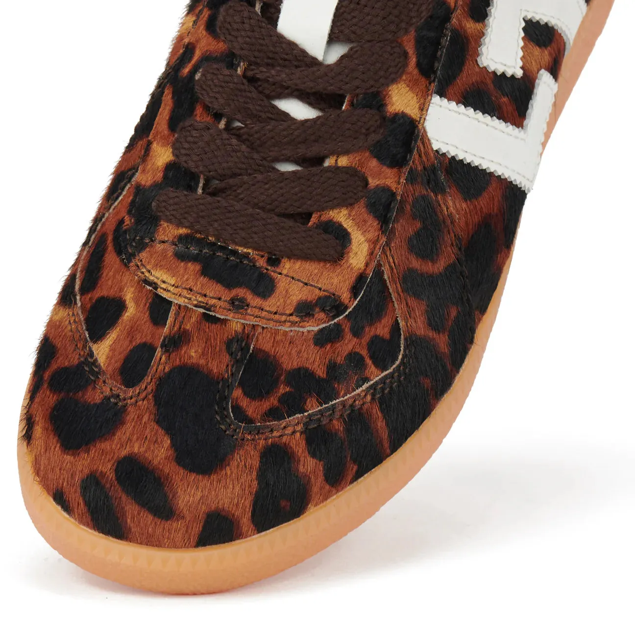Rollie Pace Dark Camel Leopard Shoes_Rollie