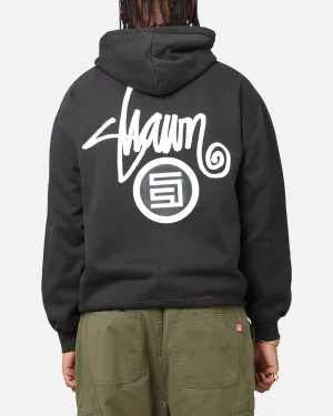 S Double Shawn Dot Hoodie Washed Black
