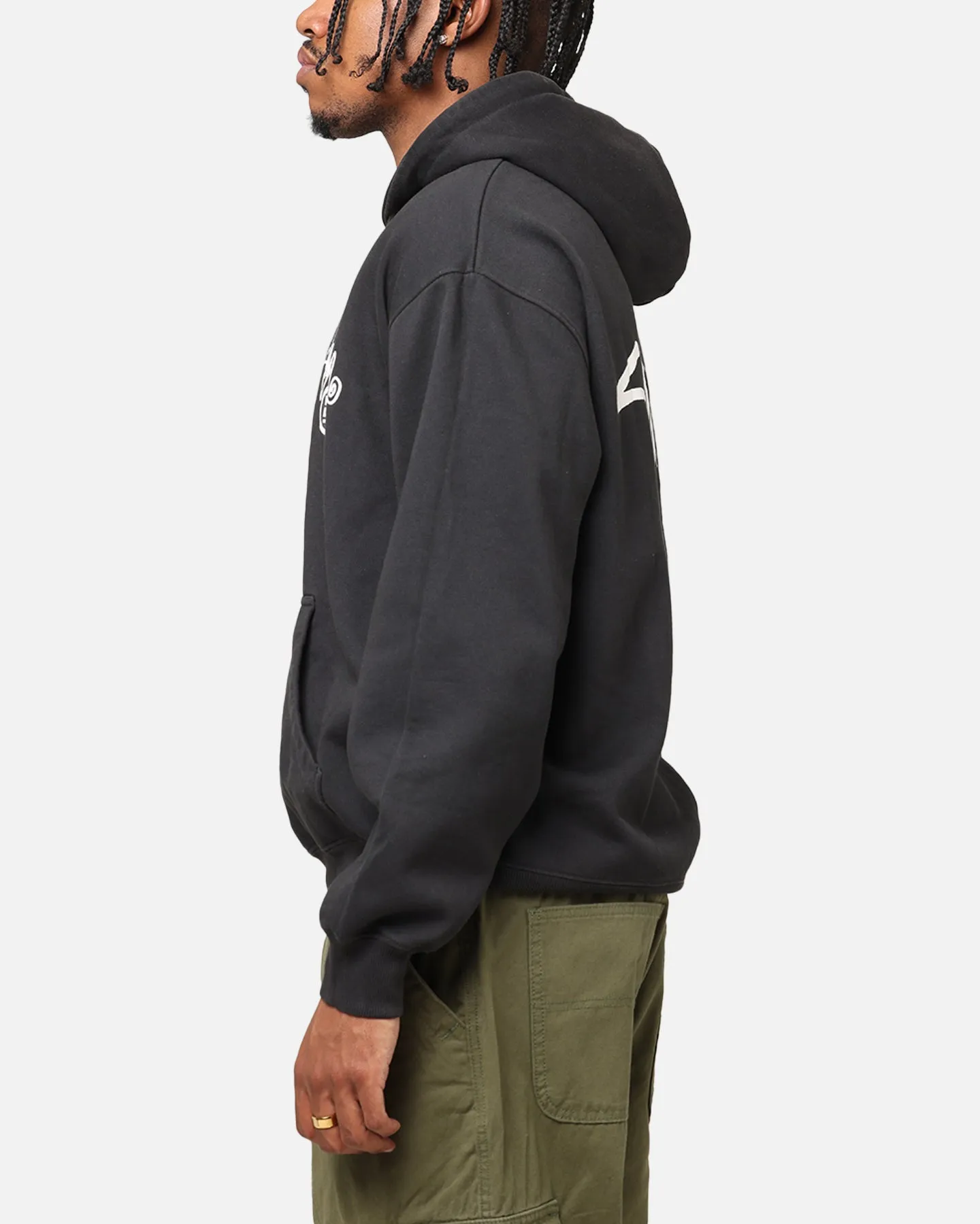 S Double Shawn Dot Hoodie Washed Black