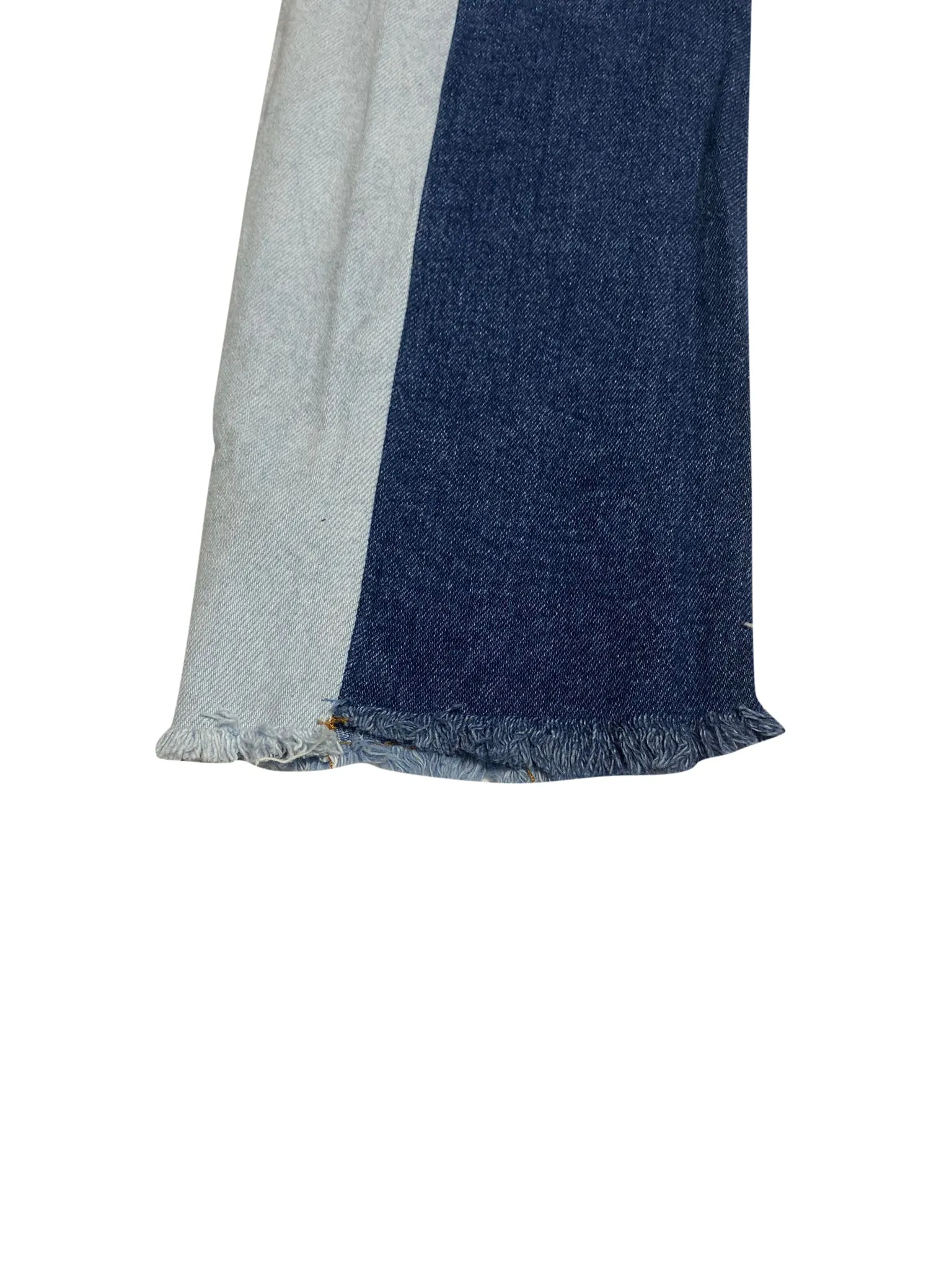 Sandro Distressed Patchwork Jeans in Blue Cotton