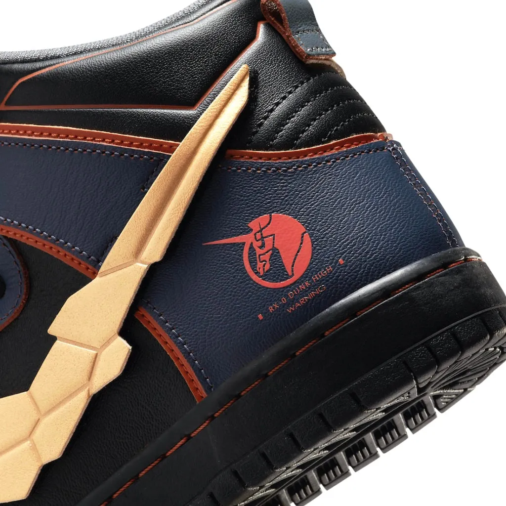 SB Dunk High Gundam 02 Banshee Black Gold 2021 Nike Dunk