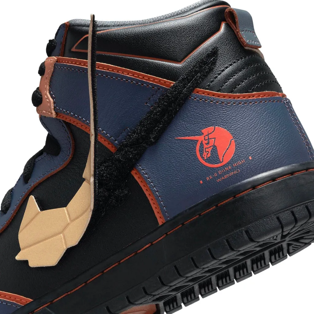 SB Dunk High Gundam 02 Banshee Black Gold 2021 Nike Dunk