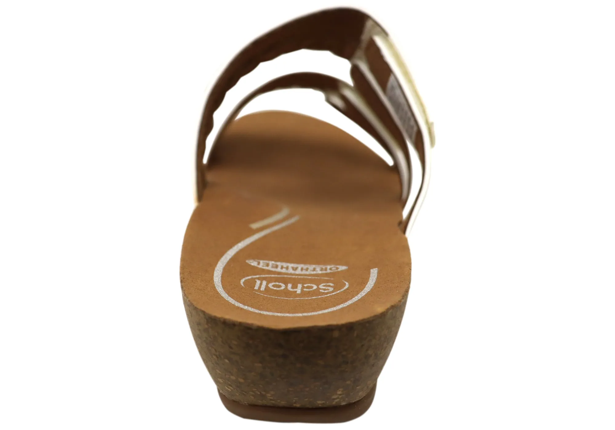 Scholl Orthaheel Jane Womens Comfortable Wedge Slides Sandals Scholl Orthaheel Shoes