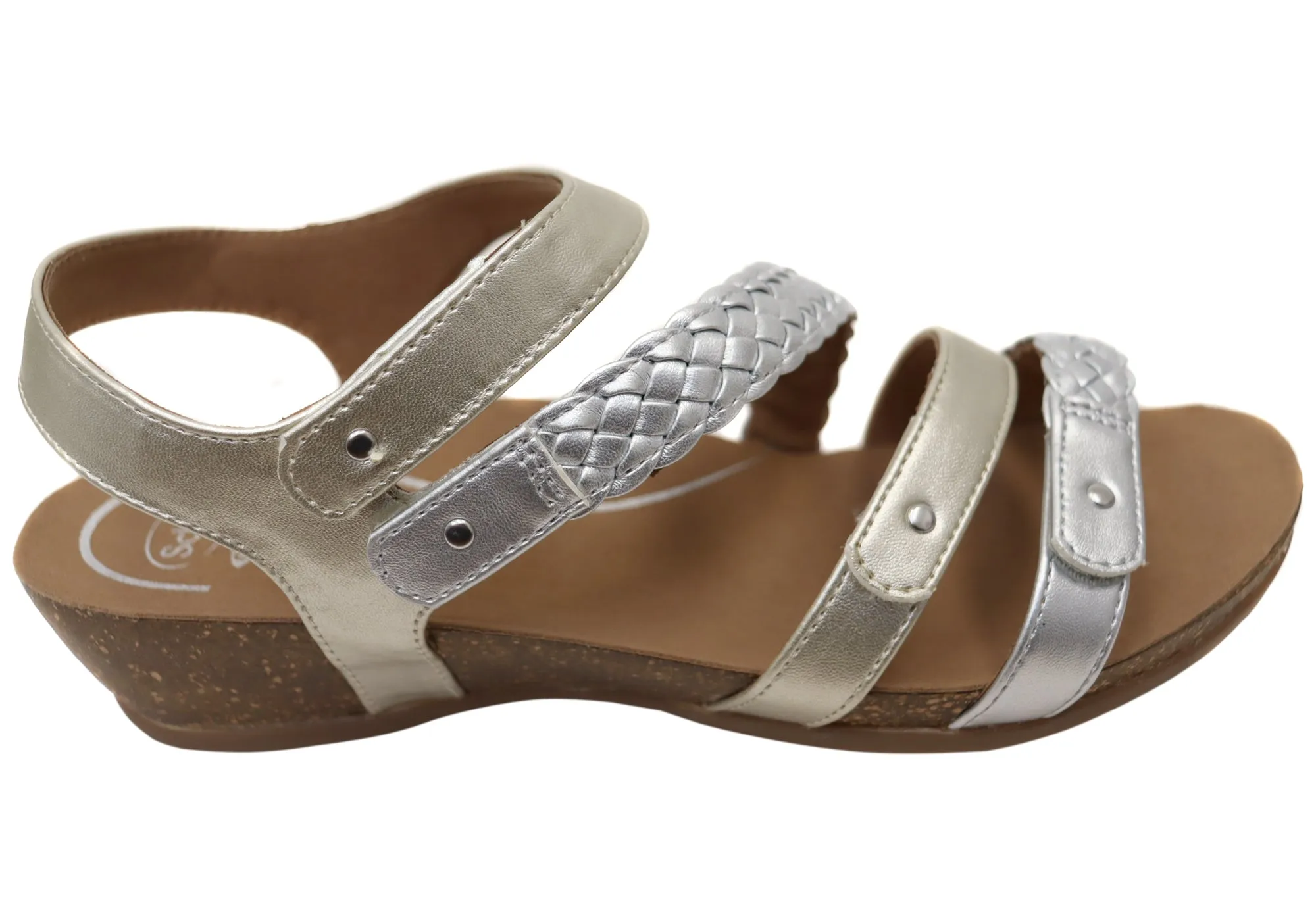 Scholl Orthaheel Josie Womens Comfortable Supportive Wedge Sandals Scholl Orthaheel Shoes