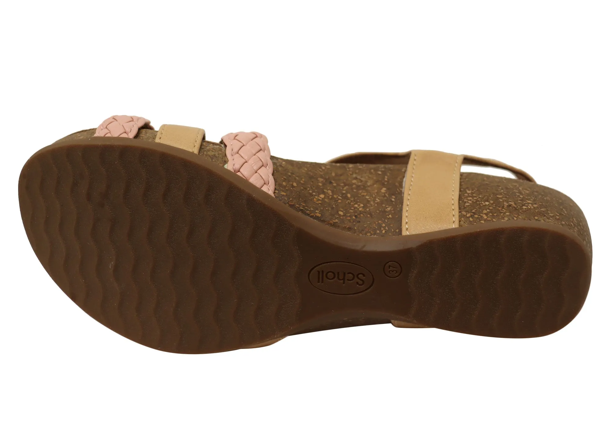 Scholl Orthaheel Josie Womens Comfortable Supportive Wedge Sandals Scholl Orthaheel Shoes