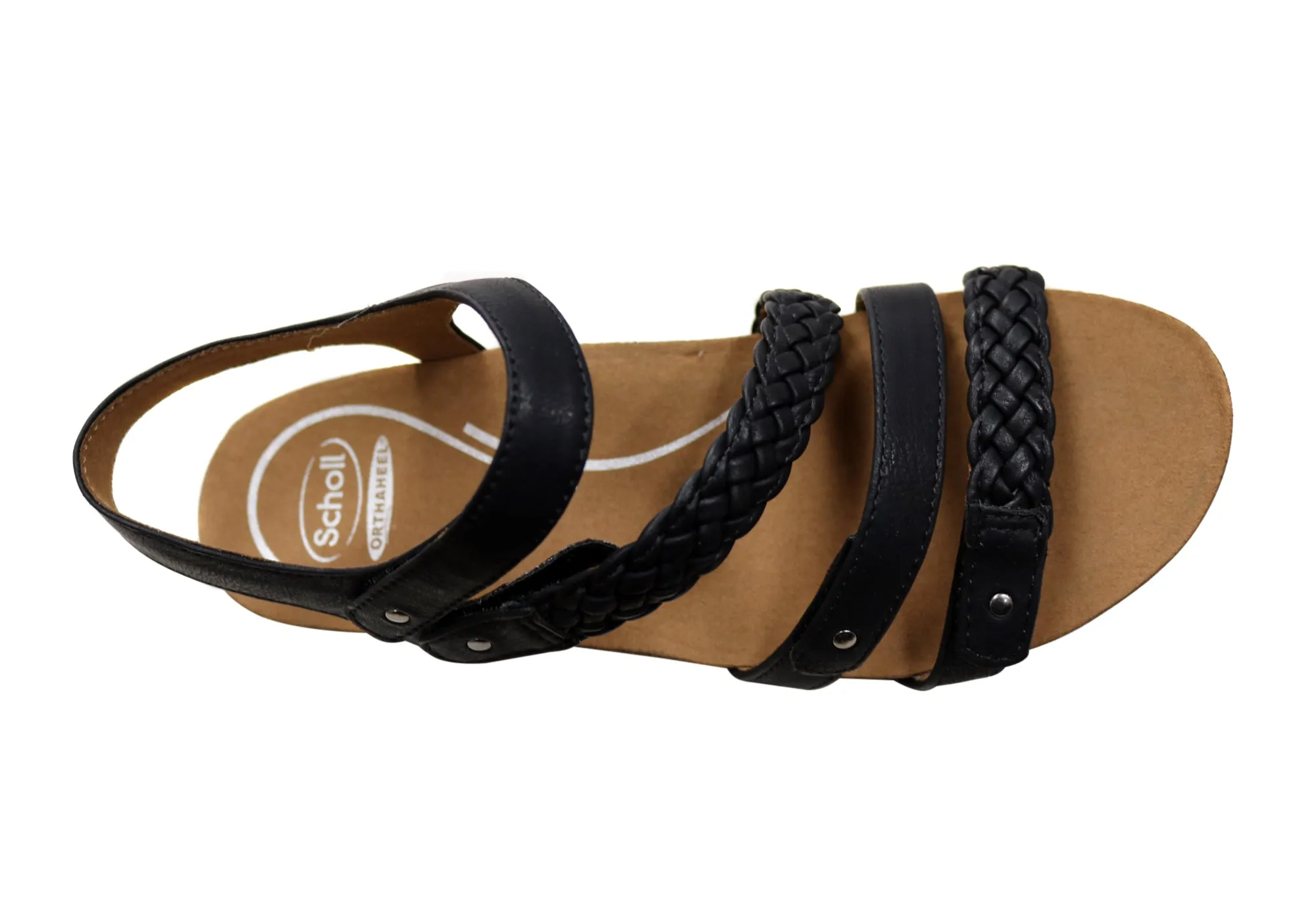 Scholl Orthaheel Josie Womens Comfortable Supportive Wedge Sandals Scholl Orthaheel Shoes