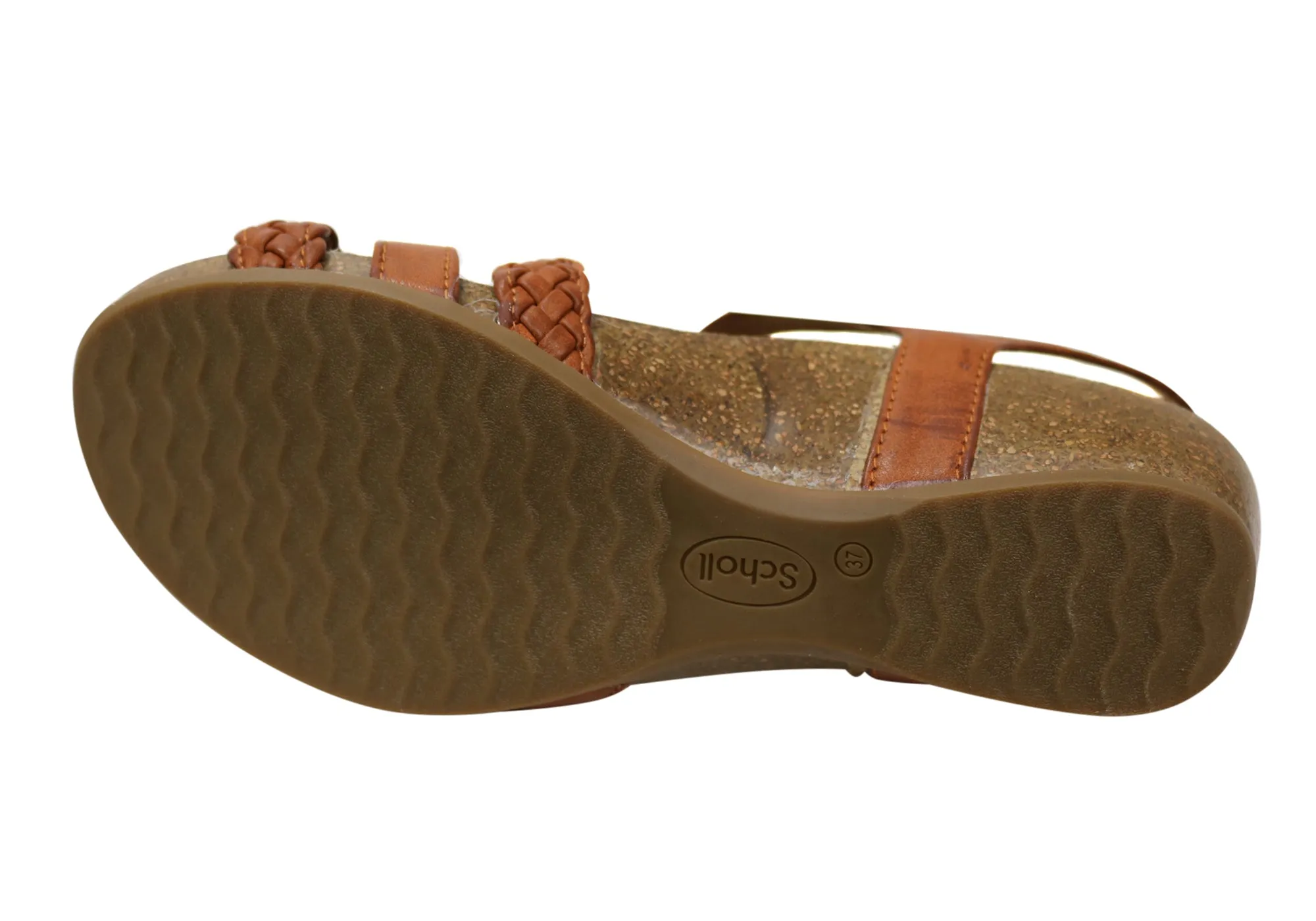 Scholl Orthaheel Josie Womens Comfortable Supportive Wedge Sandals Scholl Orthaheel Shoes