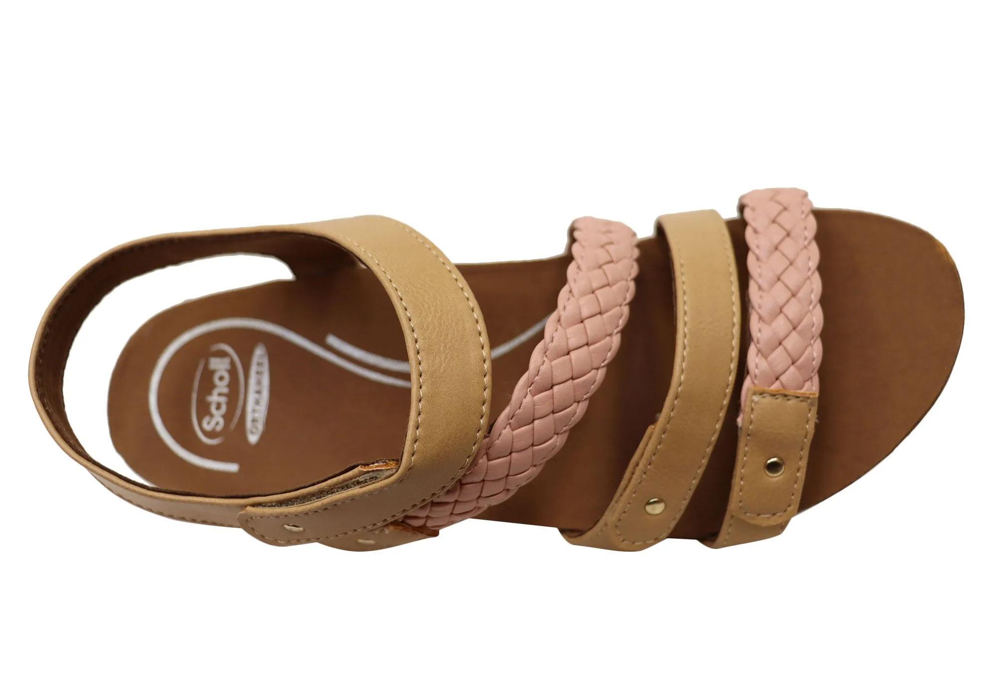 Scholl Orthaheel Josie Womens Comfortable Supportive Wedge Sandals Scholl Orthaheel Shoes