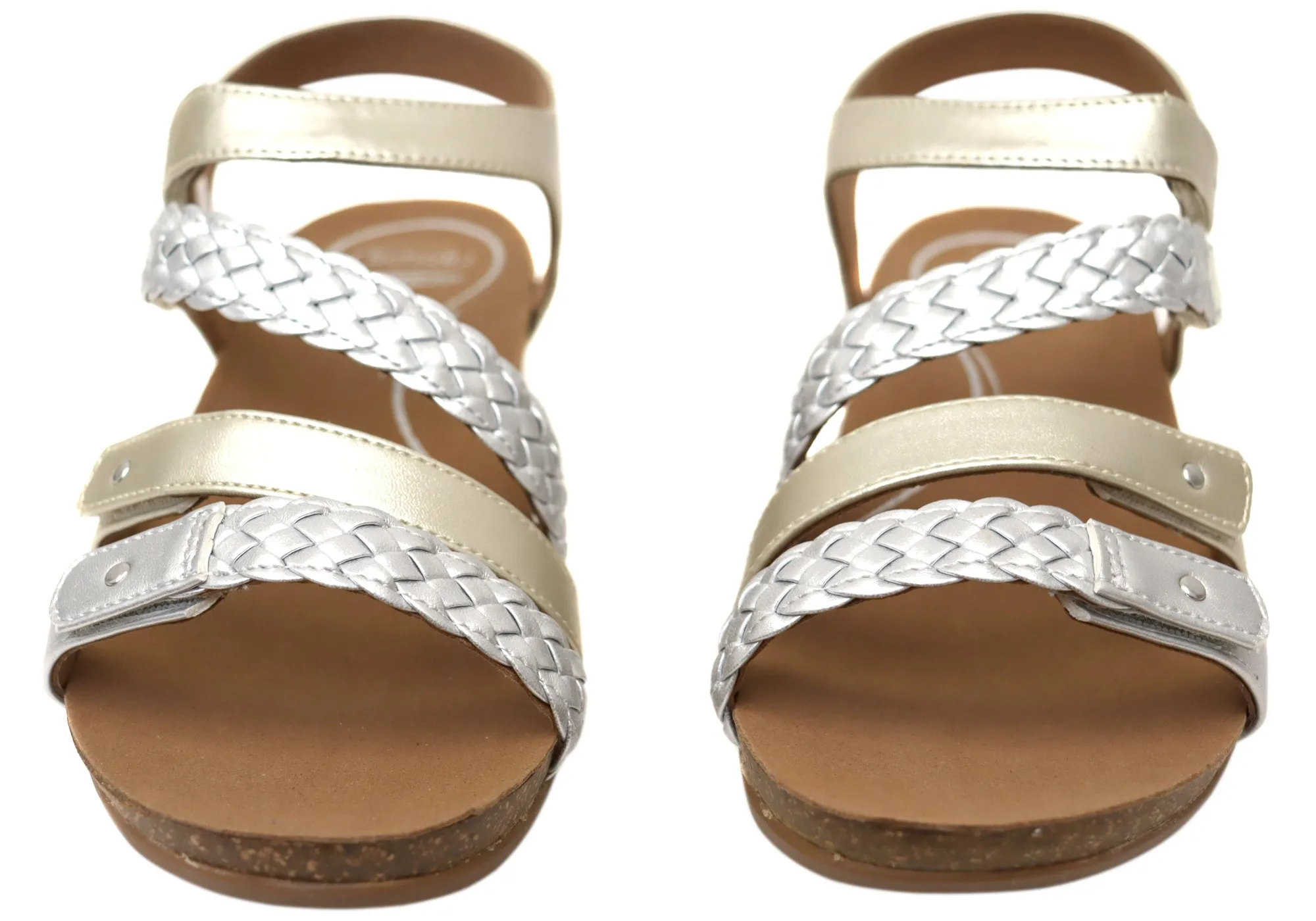 Scholl Orthaheel Josie Womens Comfortable Supportive Wedge Sandals Scholl Orthaheel Shoes