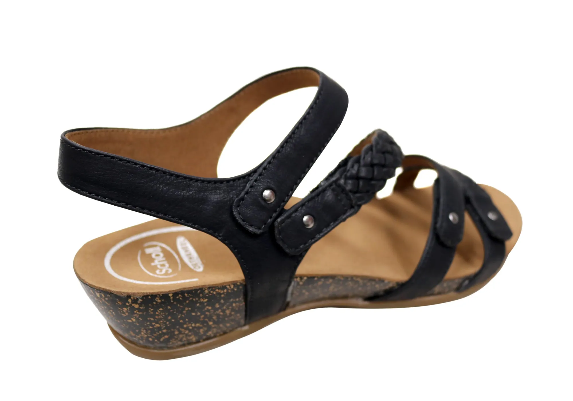 Scholl Orthaheel Josie Womens Comfortable Supportive Wedge Sandals Scholl Orthaheel Shoes