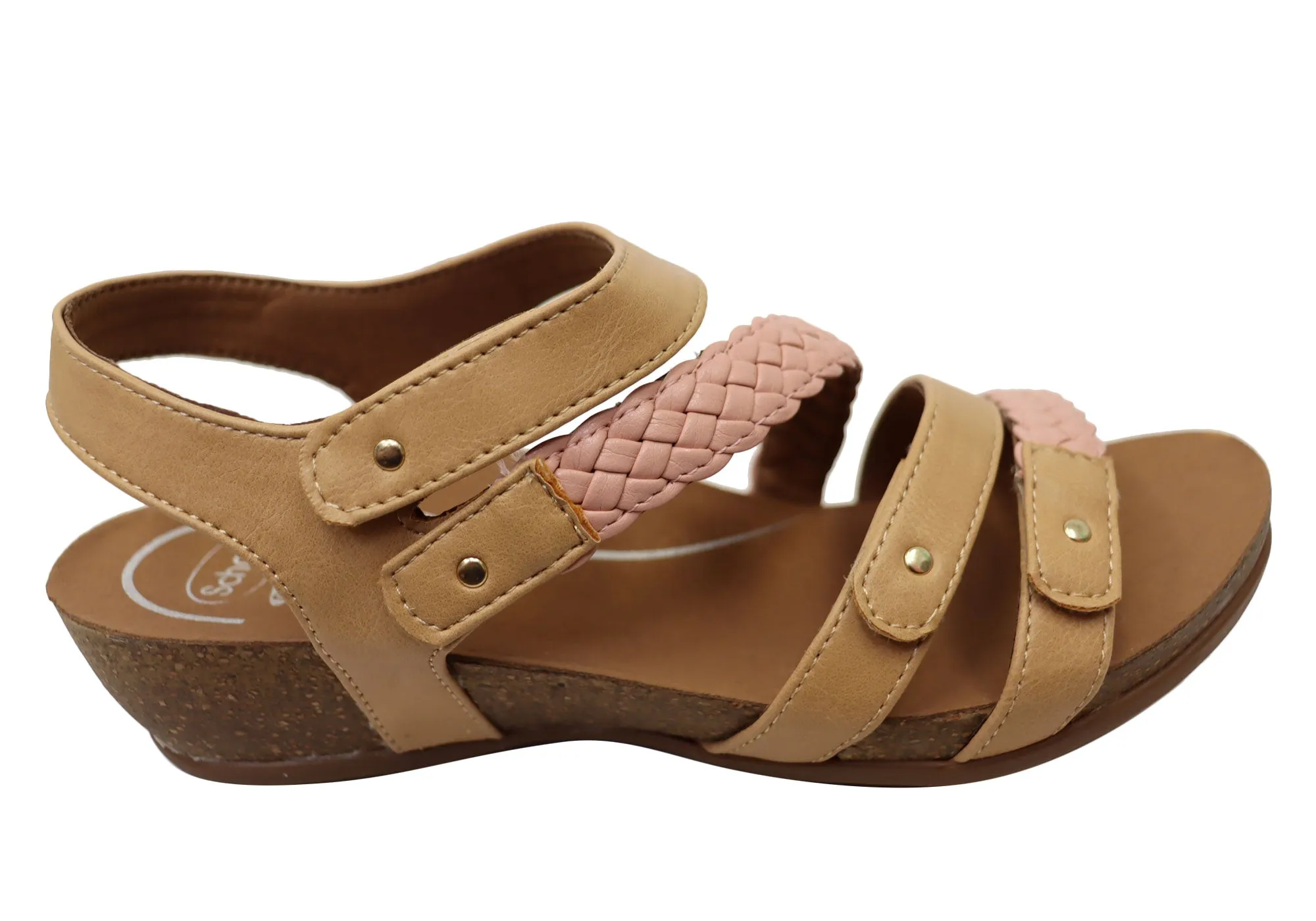 Scholl Orthaheel Josie Womens Comfortable Supportive Wedge Sandals Scholl Orthaheel Shoes